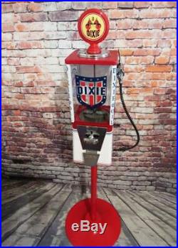 Dixie oil gas vintage gumball machine bar office decor man cave gift memorabilia