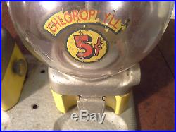 Double Chlorophyll Machine 1950s gumball vending candy Vintage