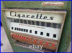 Dugrenier Vintage Vending Cigarette Machine 1957 Candy Coin Operated Keys Rare