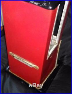 ESTATE SALE Vintage Unrestored 1923 Red & Black Masters Gumball Machine with Key