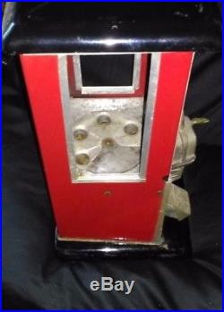 ESTATE SALE Vintage Unrestored 1923 Red & Black Masters Gumball Machine with Key
