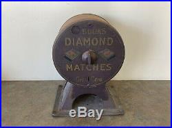 Early 1900s Vintage Diamond Matches One Cent Vending Machine