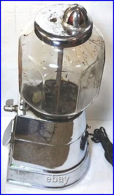 Early Vtg Peerless Get'Em Hot 5 Cent Coin Op Peanut Vending Dispenser Machine Early Vtg Peerless Get'Em Hot 5 Cent Coin Op Peanut Vending Dispenser Machine