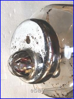 Early Vtg Peerless Get'Em Hot 5 Cent Coin Op Peanut Vending Dispenser Machine