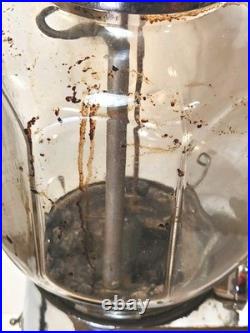 Early Vtg Peerless Get'Em Hot 5 Cent Coin Op Peanut Vending Dispenser Machine