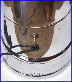 Early Vtg Peerless Get'Em Hot 5 Cent Coin Op Peanut Vending Dispenser Machine