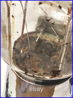 Early Vtg Peerless Get'Em Hot 5 Cent Coin Op Peanut Vending Dispenser Machine