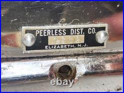 Early Vtg Peerless Get'Em Hot 5 Cent Coin Op Peanut Vending Dispenser Machine Early Vtg Peerless Get'Em Hot 5 Cent Coin Op Peanut Vending Dispenser Machine