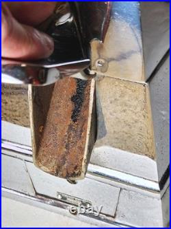 Early Vtg Peerless Get'Em Hot 5 Cent Coin Op Peanut Vending Dispenser Machine