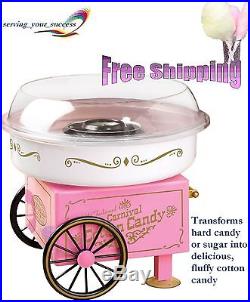 Electric Commercial Cotton Candy Maker Machine Cart Kit Store Booth Vintage