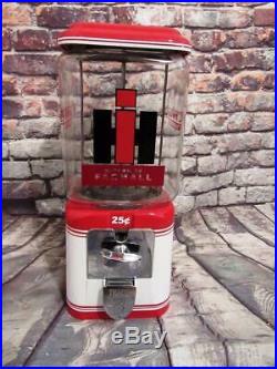 FARMALL tractor gumball machine candy dispenser vintage Acorn glass machine
