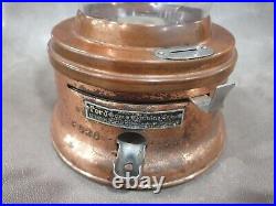 FORD 1 CENT COPPER GUMBALL MACHINE Vintage Plastic Globe