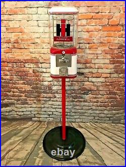 Farmall tractor gumball machine vintage candy dispenser + stand man cave gift