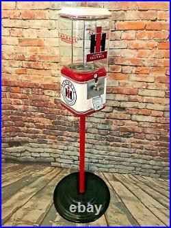 Farmall tractor gumball machine vintage candy dispenser + stand man cave gift