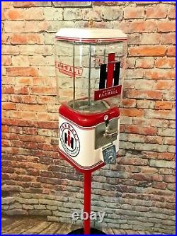 Farmall tractor gumball machine vintage candy dispenser + stand man cave gift