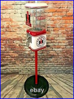 Farmall tractor gumball machine vintage candy dispenser + stand man cave gift