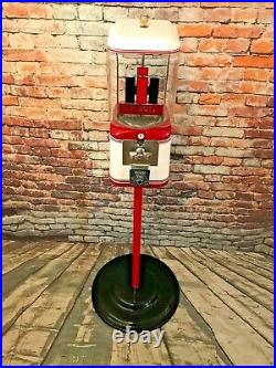 Farmall tractor gumball machine vintage candy dispenser + stand man cave gift