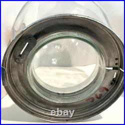 Ford Gum Ball Machine Penny Glass Silver 1 One Cent Globe Excellent Vintage 1940