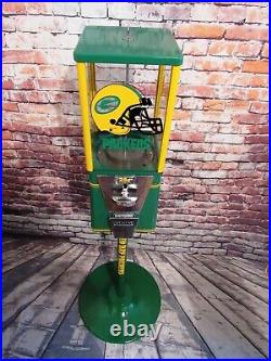 Green bay Packers inspired vintage gumball machine sport memorabilia man cave