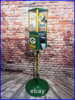 Green bay Packers inspired vintage gumball machine sport memorabilia man cave