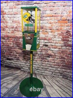 Green bay Packers inspired vintage gumball machine sport memorabilia man cave