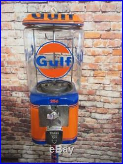 Gulf gas vintage Acorn gumball machine candy machine bar man cave accessories