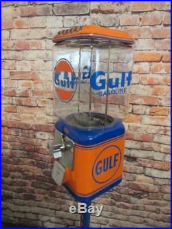 Gulf gas vintage Acorn gumball machine candy machine bar man cave accessories