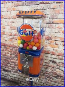 Gulf gas vintage Acorn gumball machine candy machine bar man cave accessories