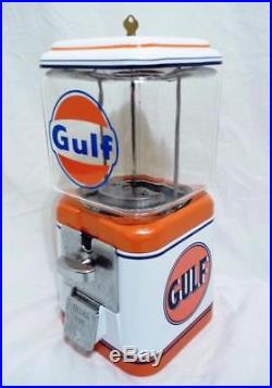 Gulf gasoline vintage Acorn glass globe vintage gumball machine man cave gift