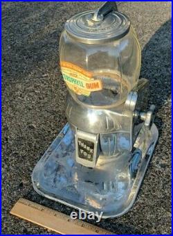 Gum Ball / Peanut Machine 40's Atlas Bantam Countertop Rare Original Chrome