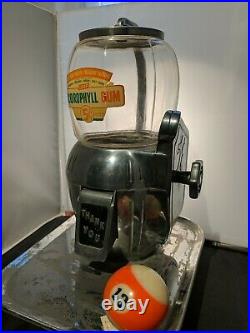 Gum Ball / Peanut Machine 40's Atlas Bantam Countertop Rare Original Chrome