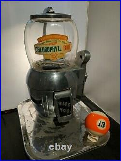 Gum Ball / Peanut Machine 40's Atlas Bantam Countertop Rare Original Chrome