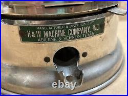 Gumball Machine Ford 1 Cent Vintage Glass Globe 1 penny H & W Machine Company