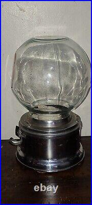 Gumball Machine Ford 1 Cent Vintage Glass Globe 1 penny Machine