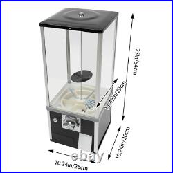Gumball Machine Vending Coin Bank 4 Coins Invested Vintage Candy Dispenser Black