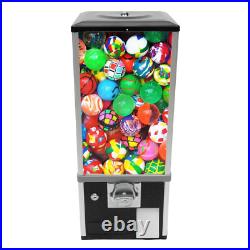 Gumball Machine Vending Coin Bank 4 Coins Invested Vintage Candy Dispenser Black