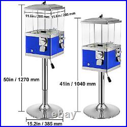 Gumball Machine Vintage Candy Dispenser with Iron Stand 41-50 Tall Blue