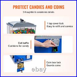 Gumball Machine with Stand Vending Coin Bank Vintage Candy Dispenser Bule