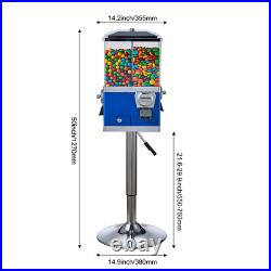 Gumball Machine with Stand Vending Coin Bank Vintage Candy Dispenser Bule Gumball Machine with Stand Vending Coin Bank Vintage Candy Dispenser Bule