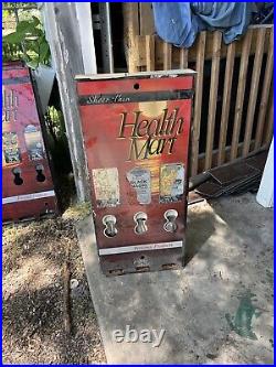 HEALTHMART Vintage 1970s 3 Condom Dispenser Machine Novelty Vending 33 Tall