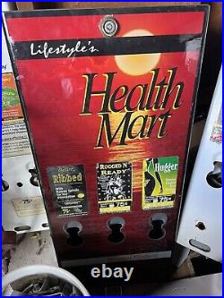 HEALTHMART Vintage 1970s 3 Condom Dispenser Machine Novelty Vending 33 Tall