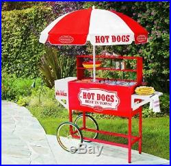 Hot Dog Vending Cart Mobile Concession Food Kiosk Carnival Vintage Commercial