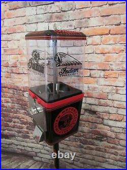 Indian Motorcycle vintage coin op gumball machine M&m dispenser Holiday gift