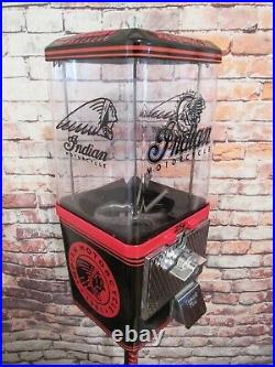 Indian Motorcycle vintage coin op gumball machine M&m dispenser Holiday gift