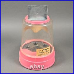 Jaw Teasers Gum Ball Machine Dispenser Rare PINK Vintage