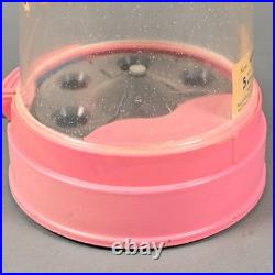 Jaw Teasers Gum Ball Machine Dispenser Rare PINK Vintage