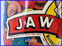 Jaw Teasers breaker Gumball machine candy store tin litho pail can clown Vintage