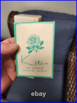 Kotex Feminine Napkins Dispenser/ Vending Machine. 10cents. No Key. Vintage 50s