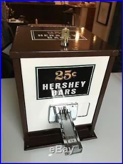 L@@k! Rare 1950s 25 Cent Vintage Hersheys Candy Bar Dispenser Vending Machine