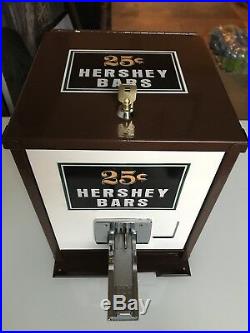 L@@k! Rare 1950s 25 Cent Vintage Hersheys Candy Bar Dispenser Vending Machine